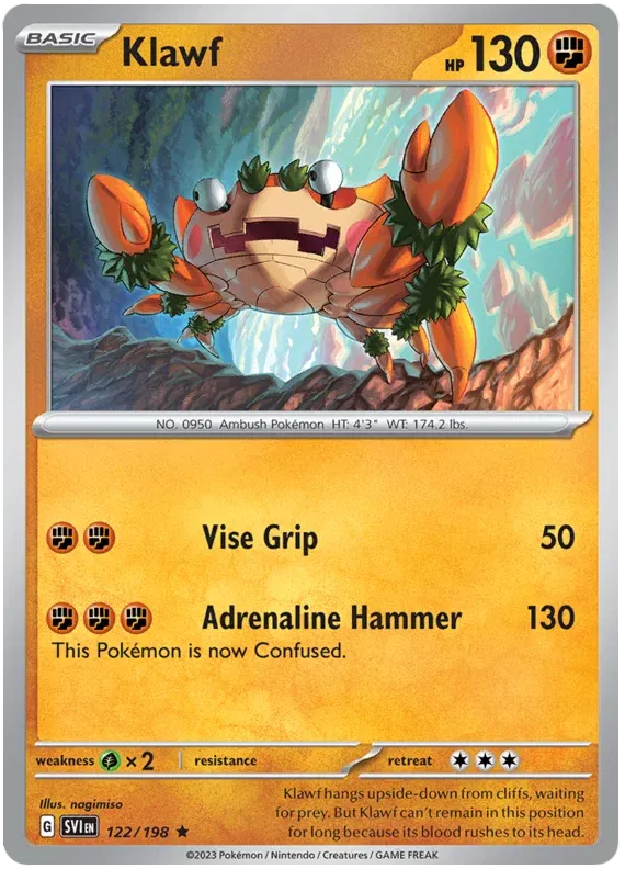 Klawf 122/198 · Holofoil (Scarlet & Violet Base Set)