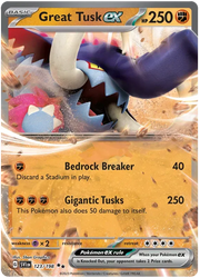 Great Tusk ex 123/198 (Scarlet & Violet Base Set)