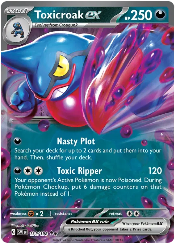 Toxicroak ex 131/198 (Scarlet & Violet Base Set)