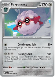 Forretress 139/198 · Reverse Holofoil (Scarlet & Violet Base Set)
