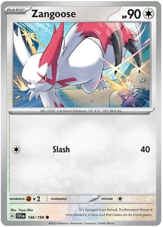 Zangoose 146/198 · Normal (Scarlet & Violet Base Set)