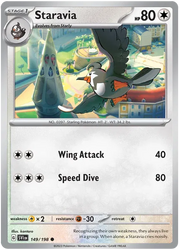 Staravia [Reverse Holo] #149 Pokemon Scarlet & Violet