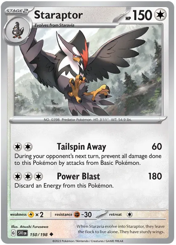 Staraptor 150/198 · Reverse Holofoil (Scarlet & Violet Base Set)