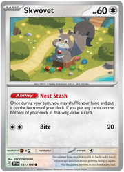 Skwovet 151/198 · Reverse Holofoil (Scarlet & Violet Base Set)