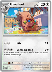Greedent 152/198 · Reverse Holofoil (Scarlet & Violet Base Set)