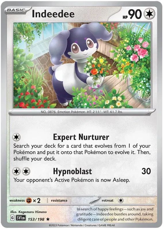 Indeedee 153/198 · Holofoil (Scarlet & Violet Base Set)