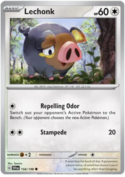 Lechonk 154/198 · Normal (Scarlet & Violet Base Set)