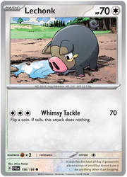 Lechonk 156/198 · Normal (Scarlet & Violet Base Set)