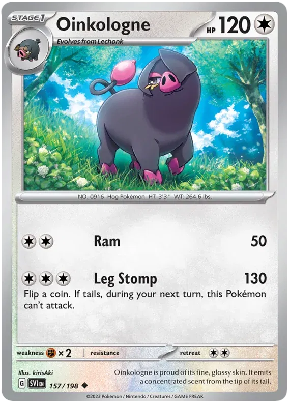 Oinkologne 157/198 · Reverse Holofoil (Scarlet & Violet Base Set)