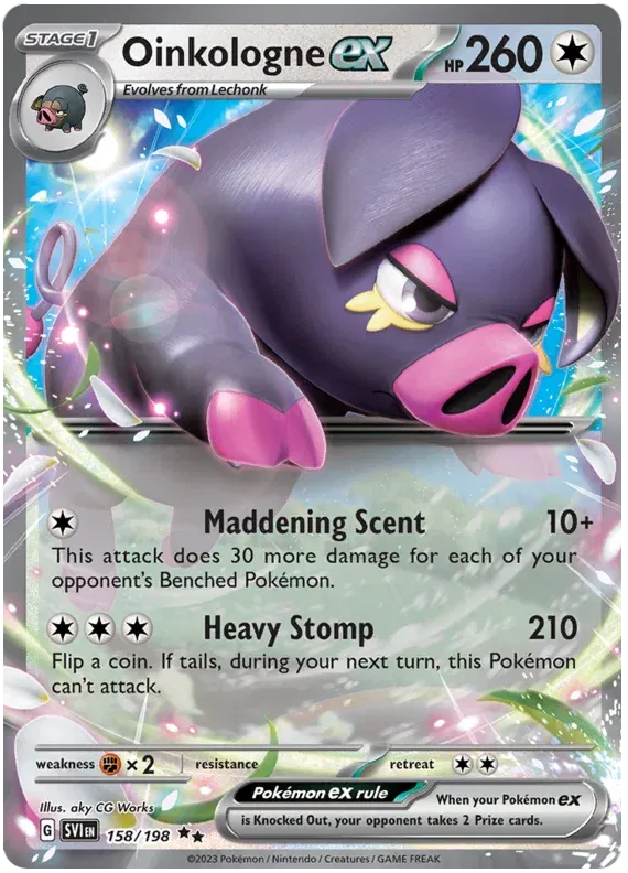 Oinkologne ex 158/198 · Holofoil (Scarlet & Violet Base Set)