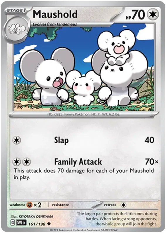 Maushold 161/198 · Reverse Holofoil (Scarlet & Violet Base Set)