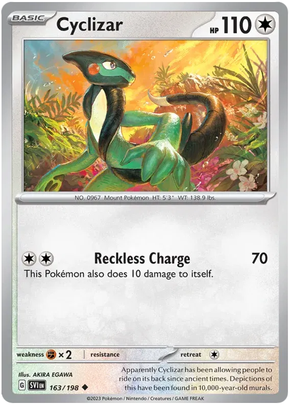 Cyclizar 163/198 · Reverse Holofoil (Scarlet & Violet Base Set)