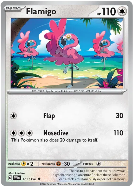 Flamigo 165/198 · Normal (Scarlet & Violet Base Set)