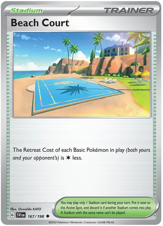 Beach Court 167/198 · Normal (Scarlet & Violet Base Set)