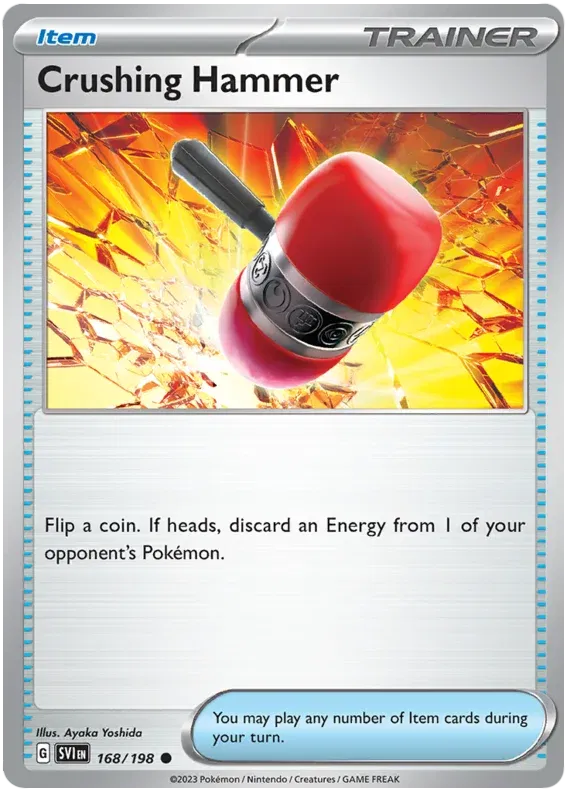 Crushing Hammer 168/198 · Reverse Holofoil (Scarlet & Violet Base Set)