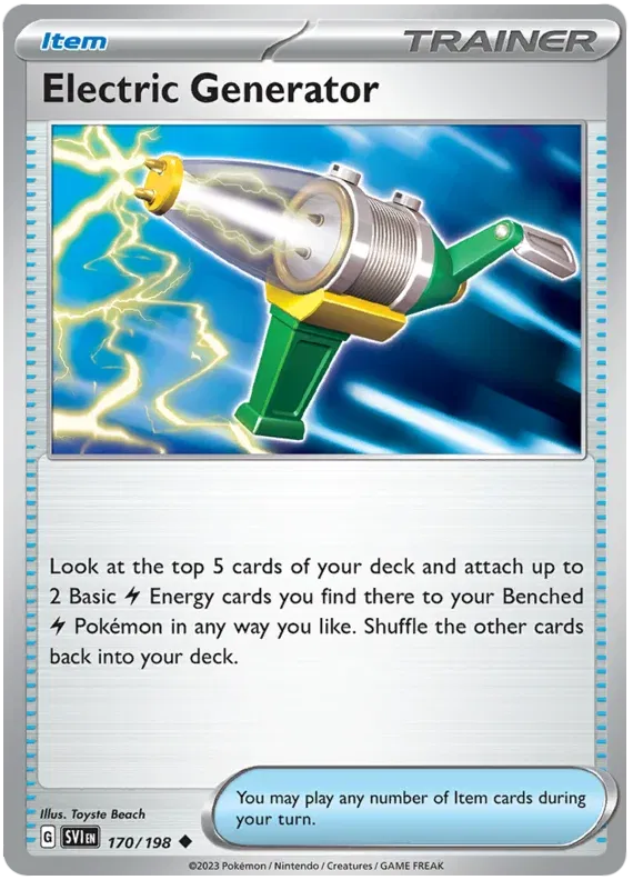 Electric Generator 170/198 · Normal (Scarlet & Violet Base Set)