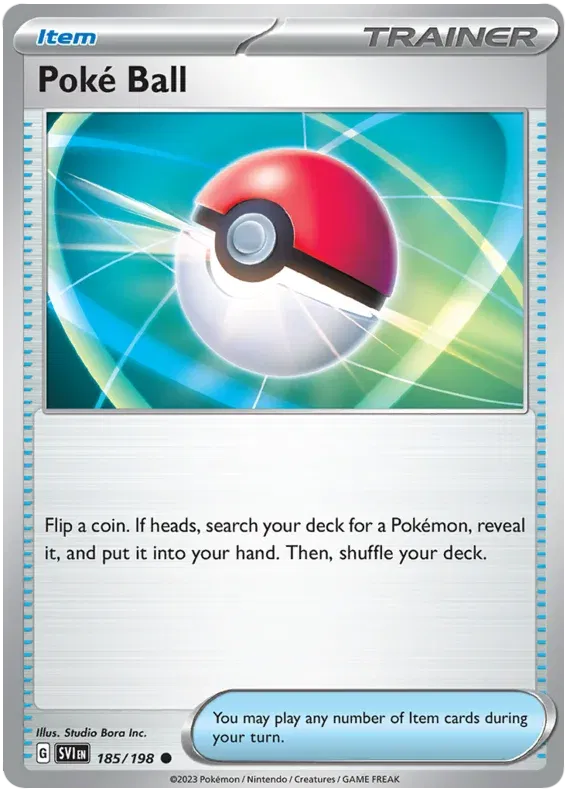Poke Ball 185/198 · Reverse Holofoil (Scarlet & Violet Base Set)