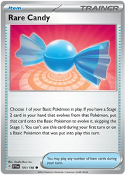 Rare Candy 191/198 · Reverse Holofoil (Scarlet & Violet Base Set)