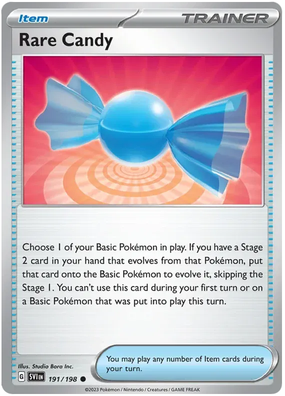 Rare Candy 191/198 · Reverse Holofoil (Scarlet & Violet Base Set)
