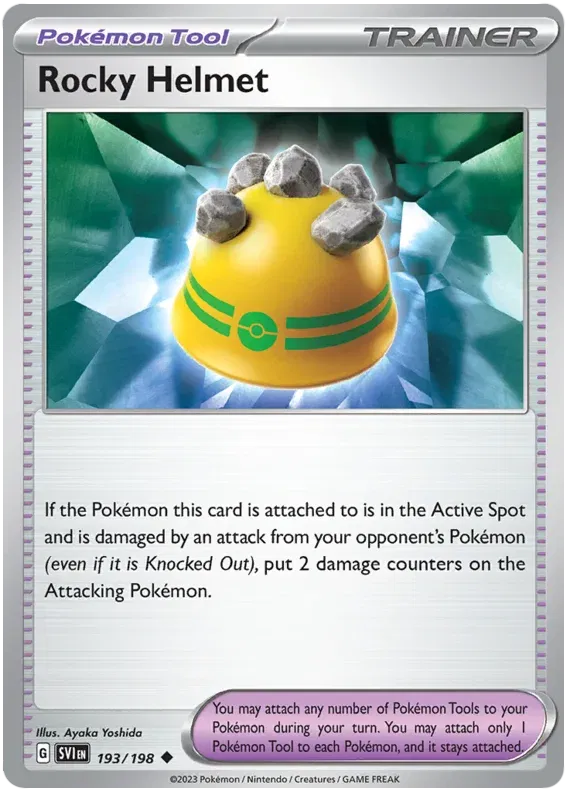 Rocky Helmet 193/198 · Reverse Holofoil (Scarlet & Violet Base Set)