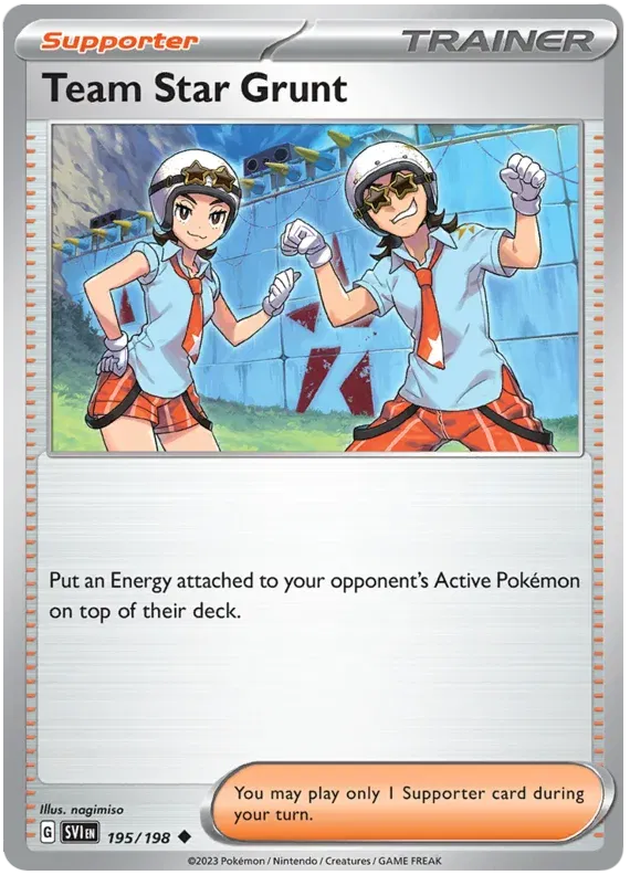 Team Star Grunt 195/198 · Normal (Scarlet & Violet Base Set)