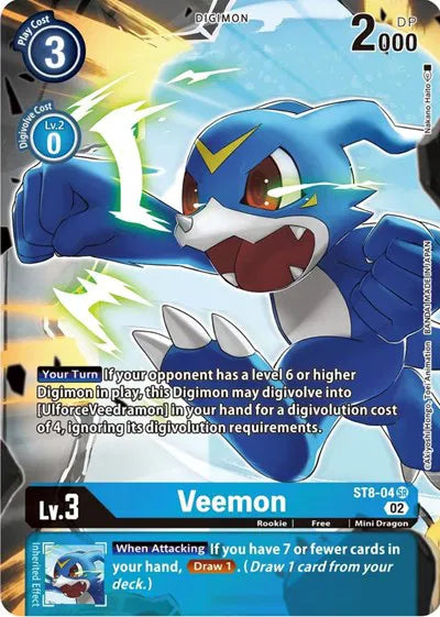 Veemon (Alternate Art) ST8-04 SR (Starter Deck 14: Advanced Deck Set)