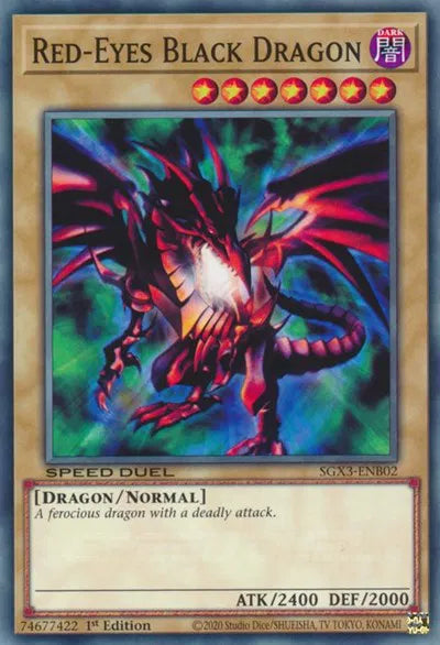 Red-Eyes Black Dragon SGX3-ENB02 (Speed Duel GX: Duelists of Shadows)