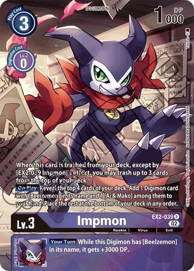 Impmon - EX2-039 (Alternate Art) (Starter Deck 14: Advanced Deck Set)