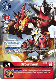 Growlmon (Ultimate Cup) BT12-010 C (Across Time)