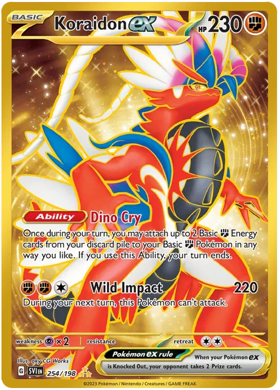 Koraidon ex Scarlet & Violet Base Set Hyper Rare 254/198