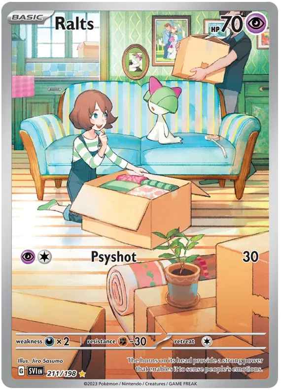 Ralts 211/198 - Scarlet & Violet Base Set - Illustration Rare