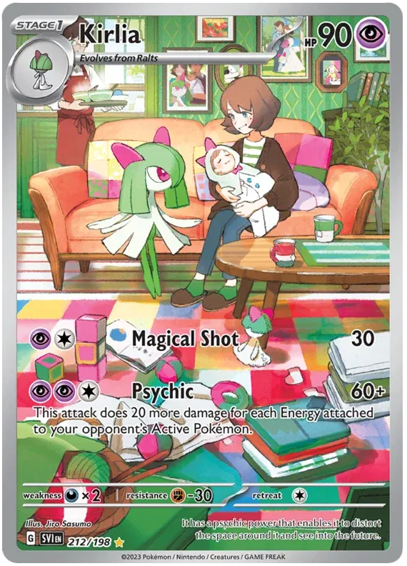 Kirlia 212/198 - Scarlet & Violet Base Set - Illustration Rare