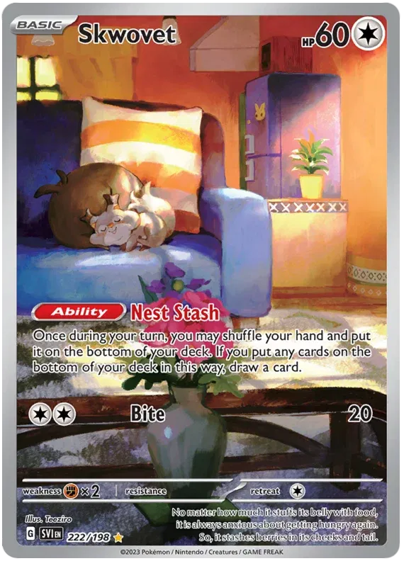 Skwovet 222/198 · Holofoil (Scarlet & Violet Base Set)