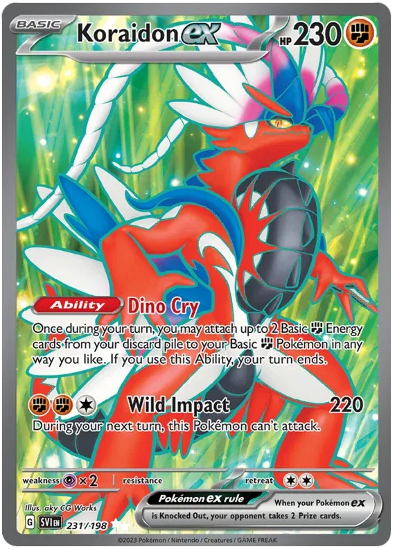 Koraidon ex Scarlet & Violet Base Set Ultra Rare 231/198