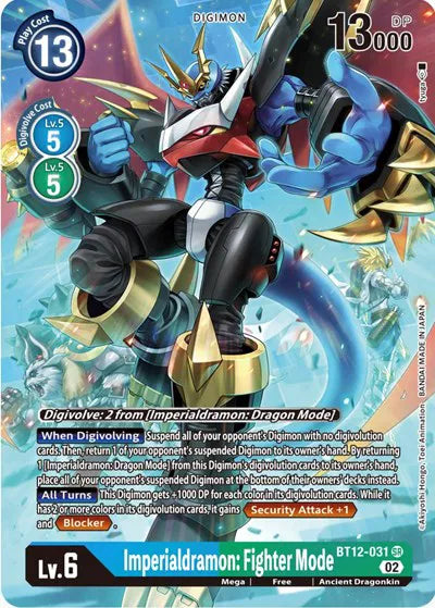 Imperialdramon: Fighter Mode (Alternate Art) BT12-031 SR (Across Time)