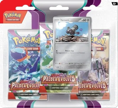 Paldea Evolved 3 Pack Blister [Varoom]