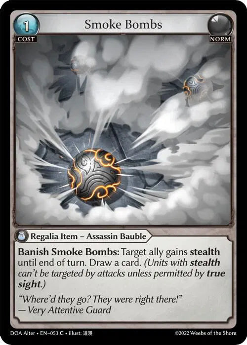 Smoke Bombs 053 · Foil (Dawn of Ashes Alter Edition)