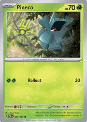 Pineco 004/193 · Reverse Holofoil (Paldea Evolved)