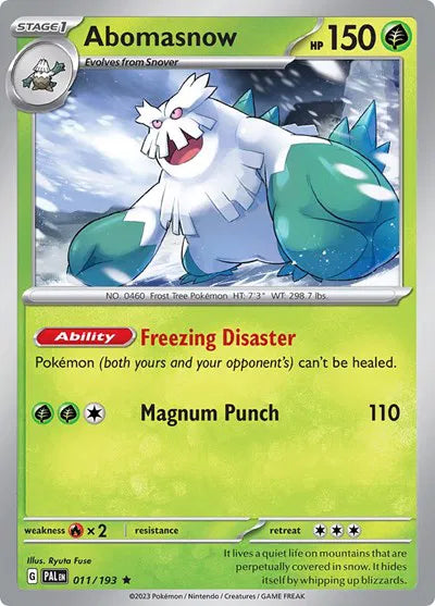 Abomasnow 011/193 · Holofoil (Paldea Evolved)