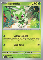 Sprigatito 012/193 · Reverse Holofoil (Paldea Evolved)