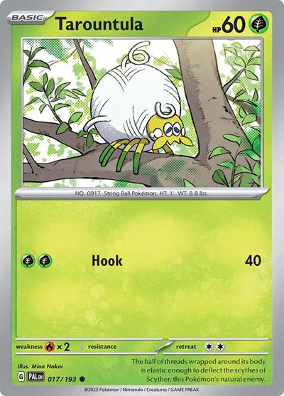 Tarountula 017/193 · Reverse Holofoil (Paldea Evolved)