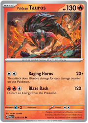 Paldean Tauros 028/193 · Reverse Holofoil (Paldea Evolved)