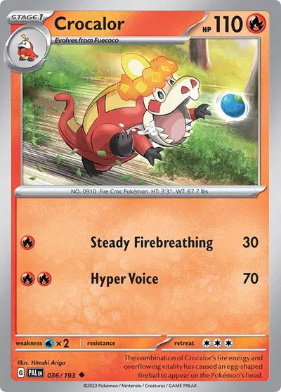 Crocalor 036/193 · Normal (Paldea Evolved)