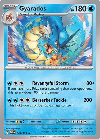 Gyarados 043/193 · Holofoil (Paldea Evolved)