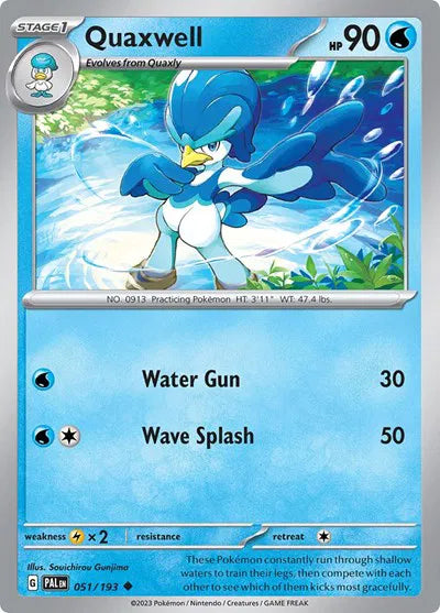 Quaxwell 051/193 · Reverse Holofoil (Paldea Evolved)