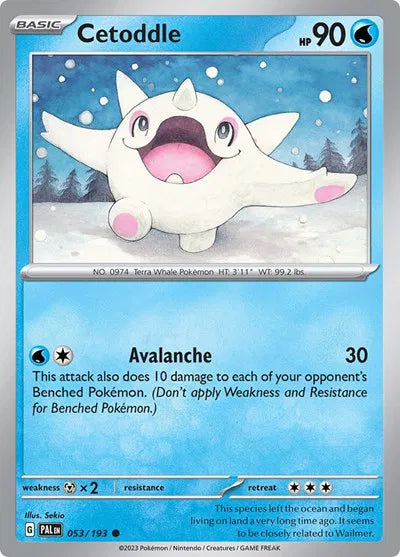 Cetoddle 053/193 · Normal (Paldea Evolved)