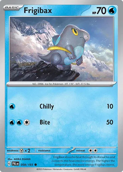 Frigibax 058/193 · Reverse Holofoil (Paldea Evolved)