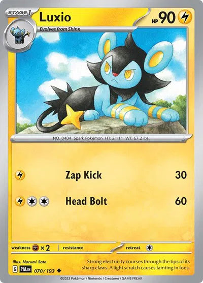 Luxio 070/193 · Reverse Holofoil (Paldea Evolved)