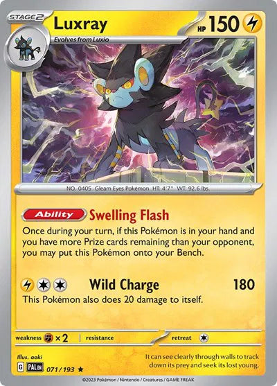 Luxray 071/193 · Reverse Holofoil (Paldea Evolved)