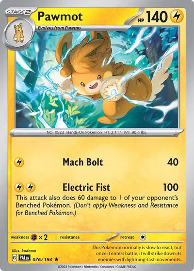 Pawmot 076/193 · Holofoil (Paldea Evolved)